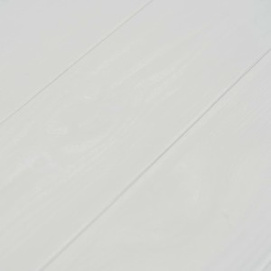 Detailaufnahme der hellgrauen furnicato Garten-Aufbewahrungsbox (280L) in Holzoptik.