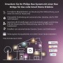 Philips Hue Perifo LED-Spot, schwarze Schienensystem-Erweiterung für flexible Innenraumbeleuchtung.