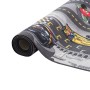 Snapstyle Kinderteppich Disney Cars, grau, 100x100cm, gerollt. Spielteppich mit Autorennstrecke.