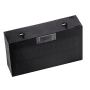 Schwarze LUXULA Solar Wandleuchte mit Bewegungsmelder für Aussen, Warmweiß.