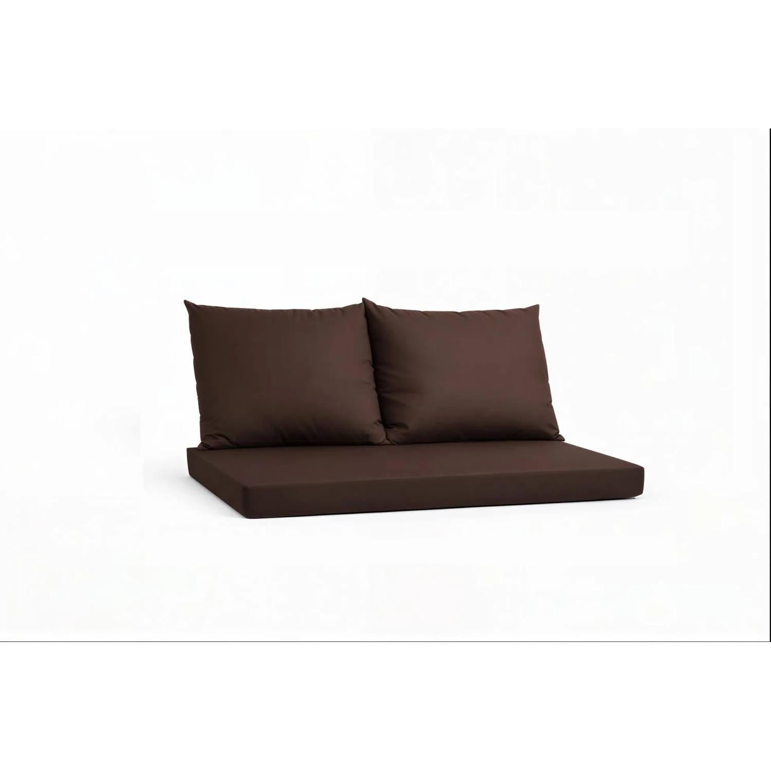Setgarden Triple Outdoor Palettenkissen Set 120x50x10cm Sitzkissen + Rückenkissen 2x60x50cm 1tlg Braun