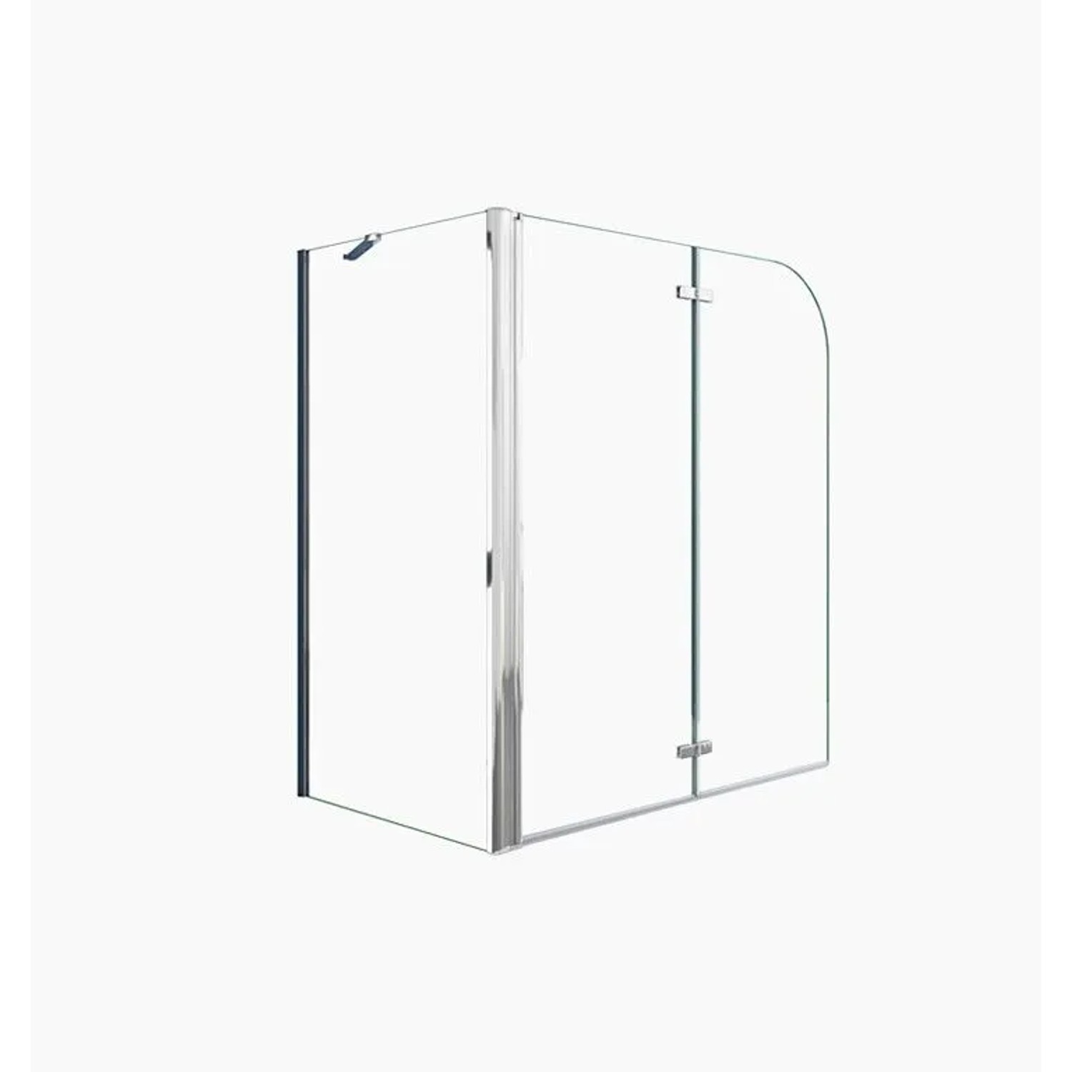 Duschparadies Badewannenaufsatz Badewannenfaltwand 2tlg Faltwand 110x140cm günstig online kaufen