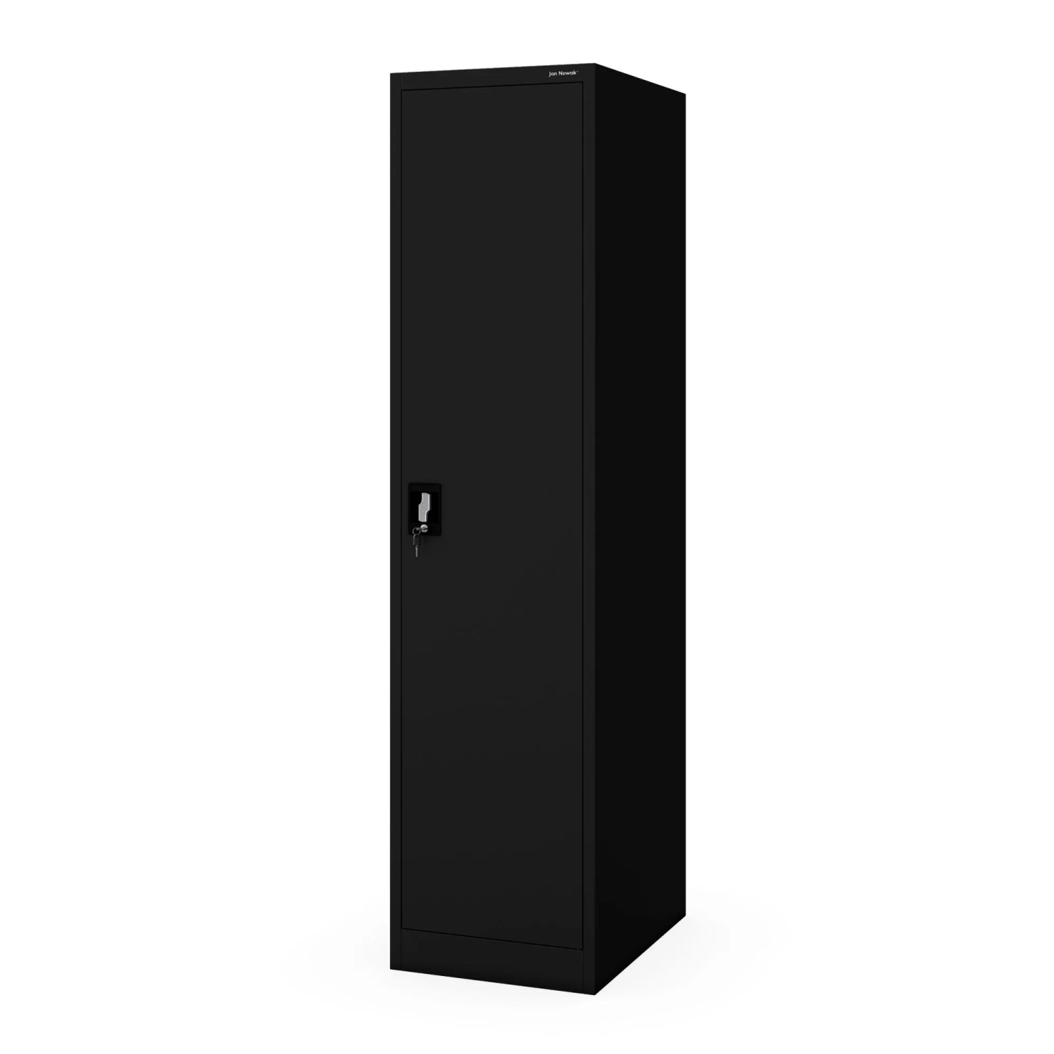 Jan Nowak Aktenkabinett mit Schlüssel ALEX D600 185 x 45 x 60 cm Schwarz