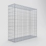 Gabiona Gabionenkorb, 100x100x30 cm, Maschenweite 5x10 cm, Drahtkorb für Einfassungen und Mauersysteme.