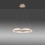 Moderne, dimmbare LED-Pendelleuchte Titus von Paul Neuhaus, 40 cm Durchmesser, Messing matt.