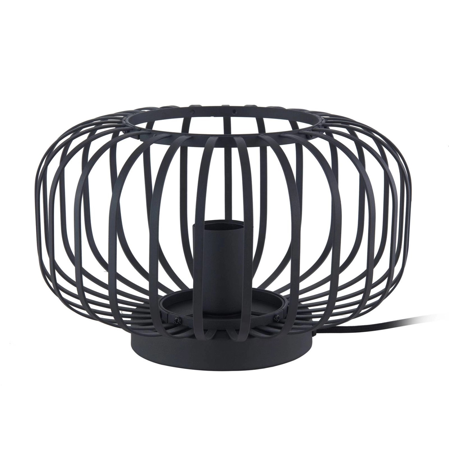 Lindby Tischlampe Krish 10010600 Retro Vintage Antik in Schwarz aus Metall günstig online kaufen