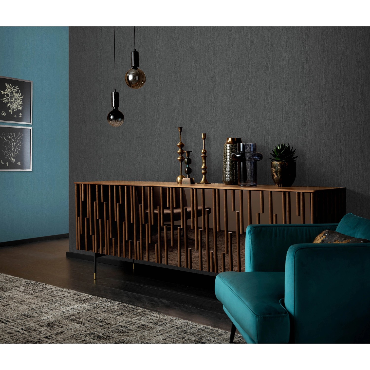 Erismann Vliestapete Fashion for Walls Soft Loom Schwarz FSC®_3