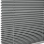 Graues Schöner Wohnen Thermo-Plissee Ella, 90x130 cm, mit Bedienschienen für Sicht- und Sonnenschutz.