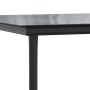 Detailansicht Gartentisch der vidaXL 7-Tlg Essgruppe, schwarzes Gestell, Glasplatte.