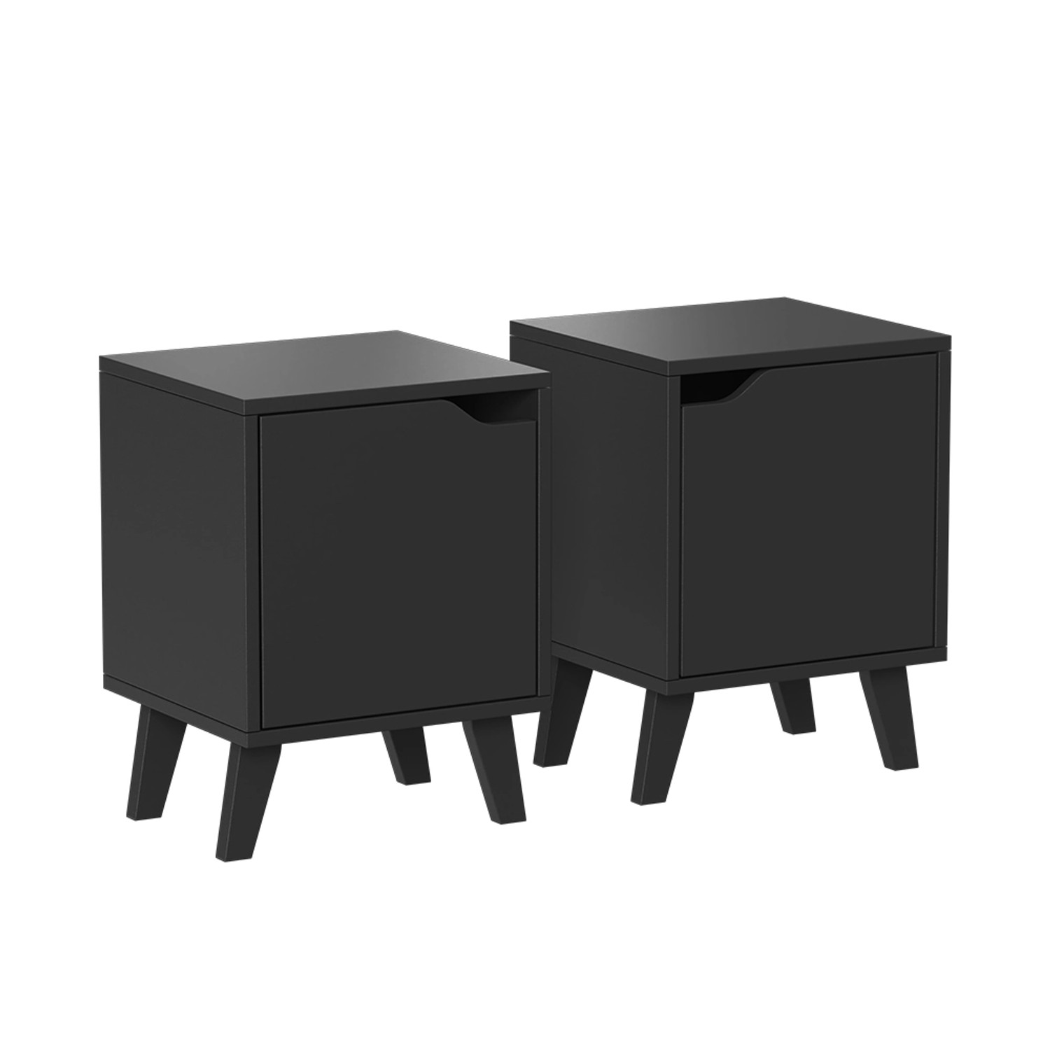 Vicco Nachttisch Malu Schwarz 35 x 47 2er Set günstig online kaufen