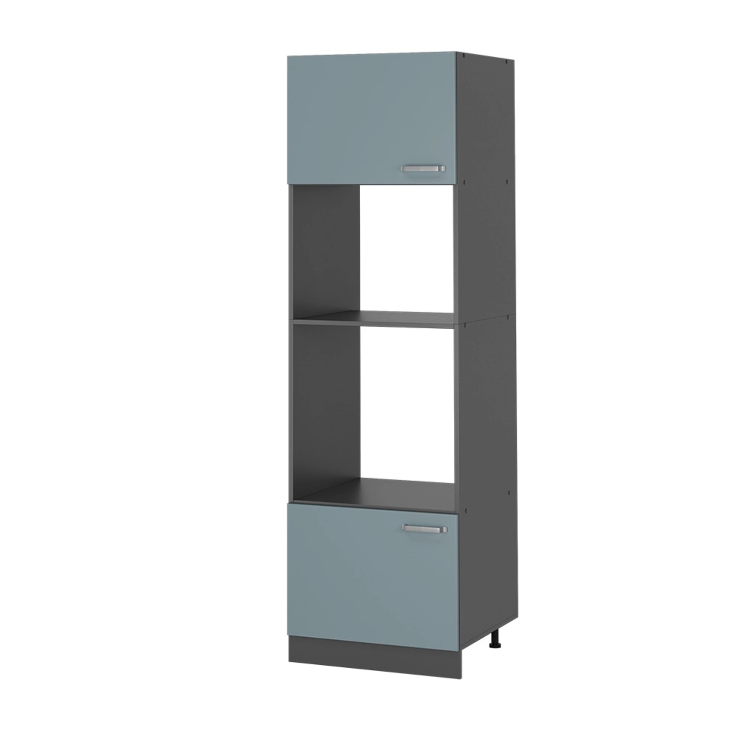 Vicco Mikrowellenschrank R-Line Küchenregal für die Mikrowelle Blau-Grau/An günstig online kaufen