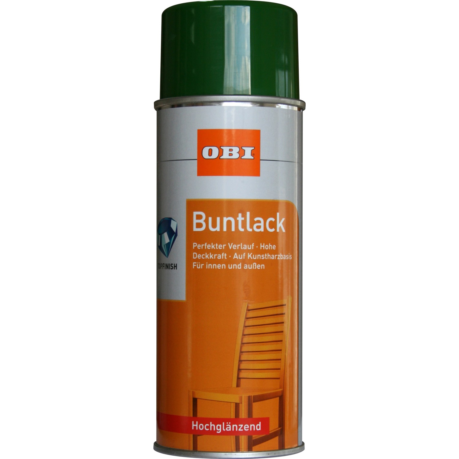 OBI Buntlack Spray RAL 6002 Laubgrün hochglänzend 400 ml