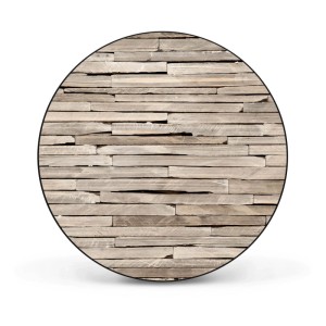 Banjado Magnettafel Rund Größe 47cm Magnetwand Schwarz Aus Metall Magnetpinnwand Pinnwand Motiv Steinplatten