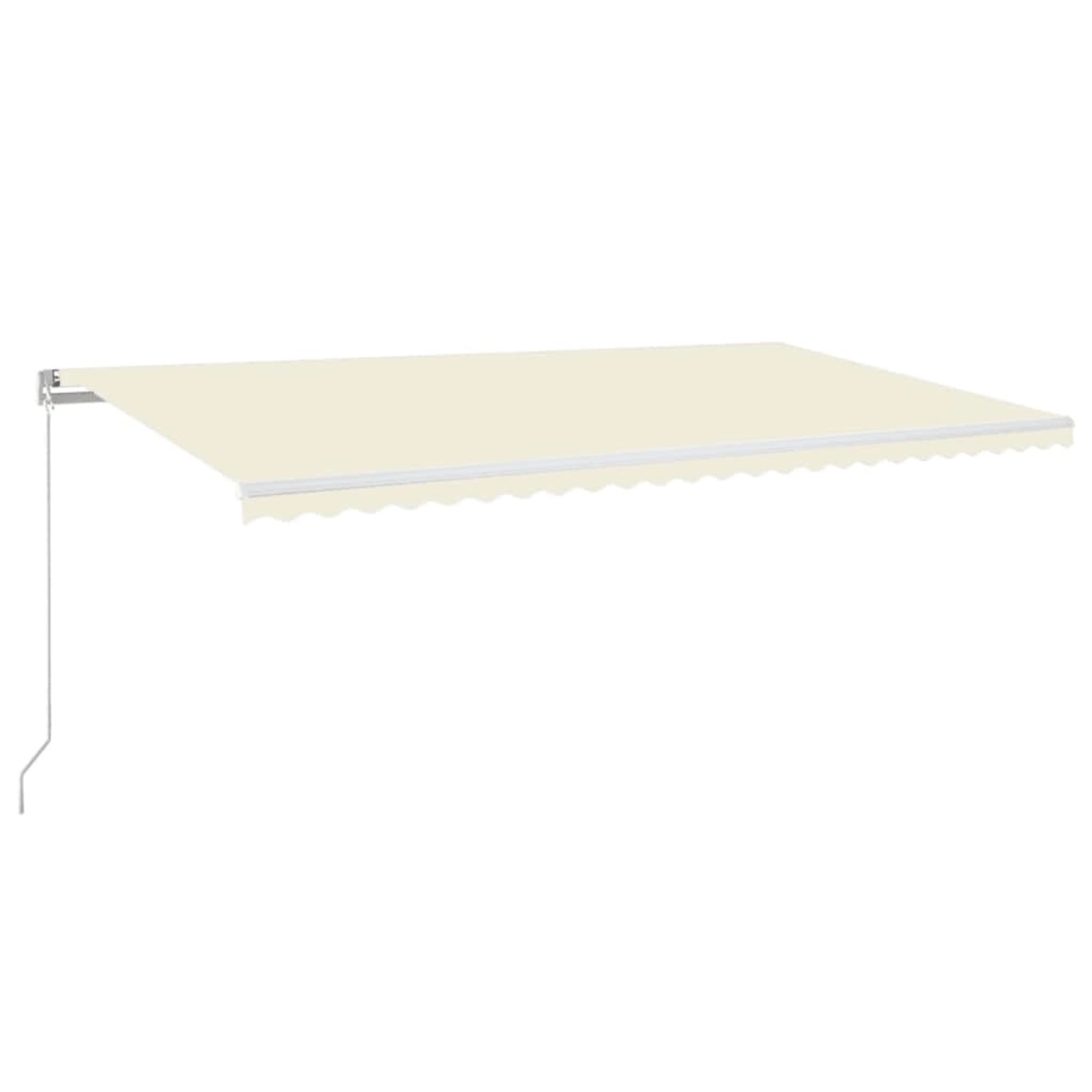 furnicato Markise Manuell Einziehbar 600x350 cm Creme