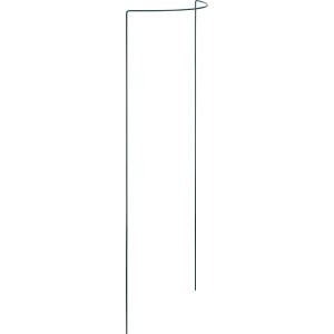 Halbrunde, grüne Strauchstütze (100 cm) zur Unterstützung von Pflanzen im Garten.
