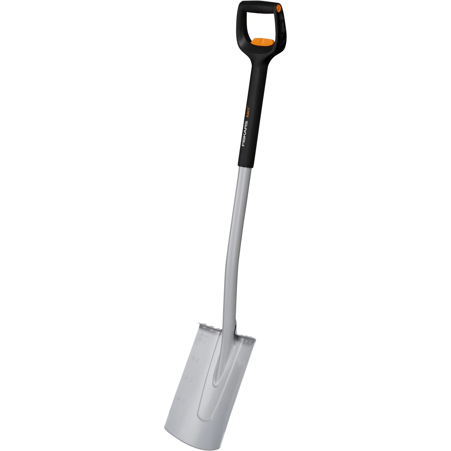 Thumbnail - Fiskars Telescopic Gärtnerspaten Xact Rund Orange-Schwarz