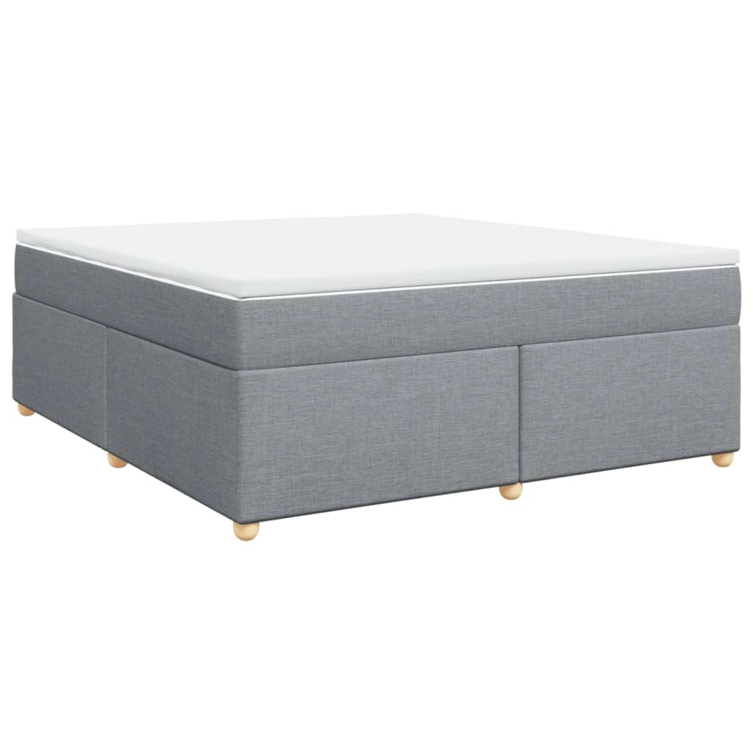 vidaXL Boxspringbett mit Matratze Hellgrau 180x200 cm Stoff 3285394 günstig online kaufen