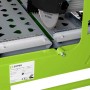 Zipper Fliesenschneidmaschine ZI-FS200-720 grün-silber. Diamantscheibe und Schneidetisch mit Messskala.