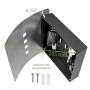 Offener, schwarzer Banjado Design Schlüsselkasten aus Edelstahl mit Schlüssel und Montagematerial.