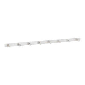 SOTECH Hakenleiste JOEL mit 8 Haken aus Edelstahl, gebürstete Optik.