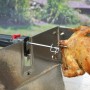 Batteriemotor 1,5 V für Grillspieß mit Grillhähnchen, Grillzubehör für gleichmäßiges Garen.