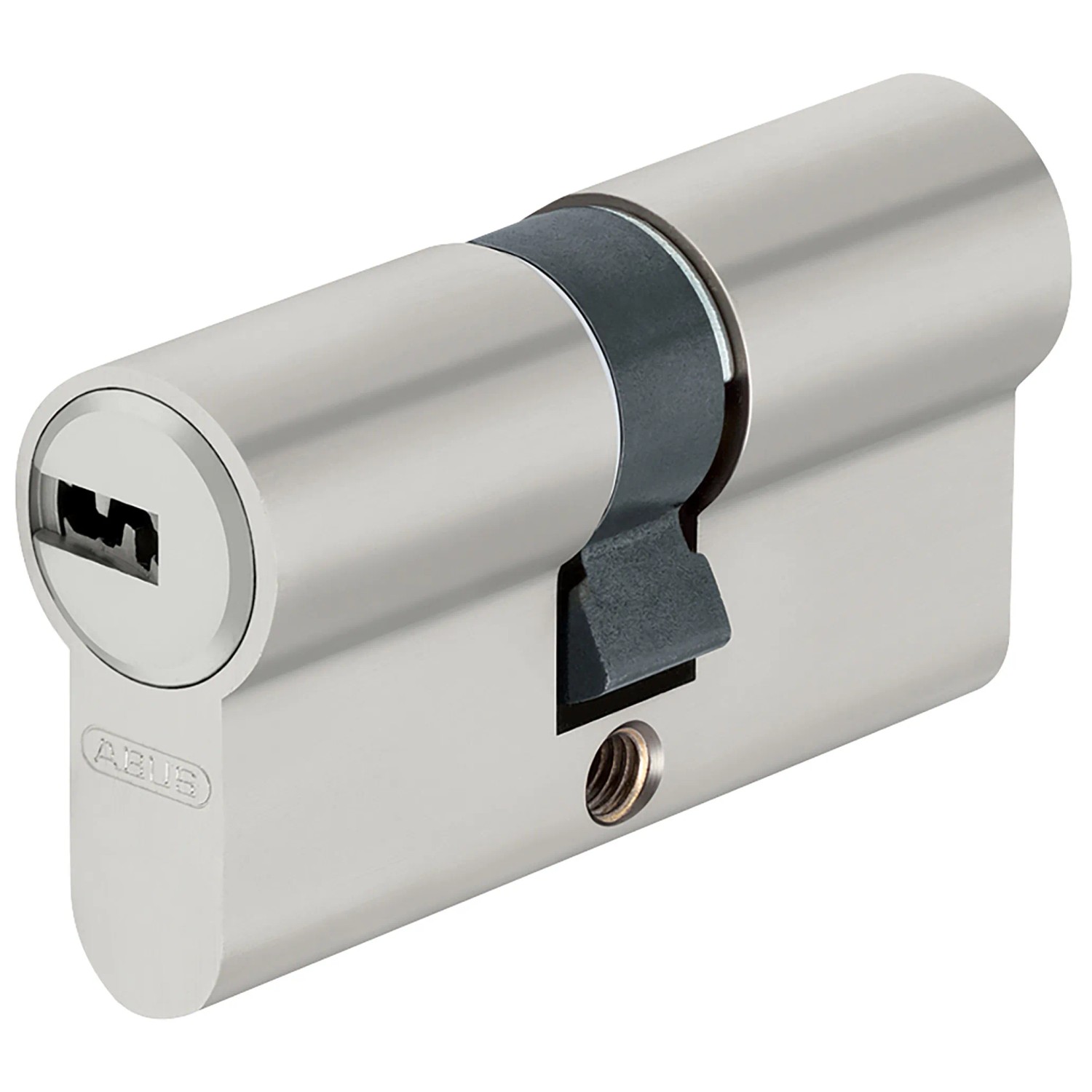 Abus Profilzylinder D6X 40 mm / 60 mm Edelstahl-Optik