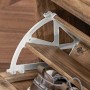 Detailaufnahme: Brauner SoBuy Schuhkipper mit Schuh und weißer Klappenmechanik.