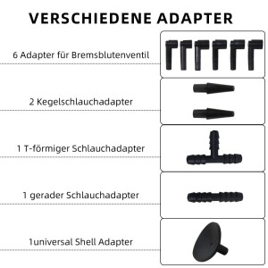 CCLIFE Bremsenentlüfter Auto Bremsentlüfter Vakuumpumpe KFZ Bremsflüssigkeitsentlüfter Blau