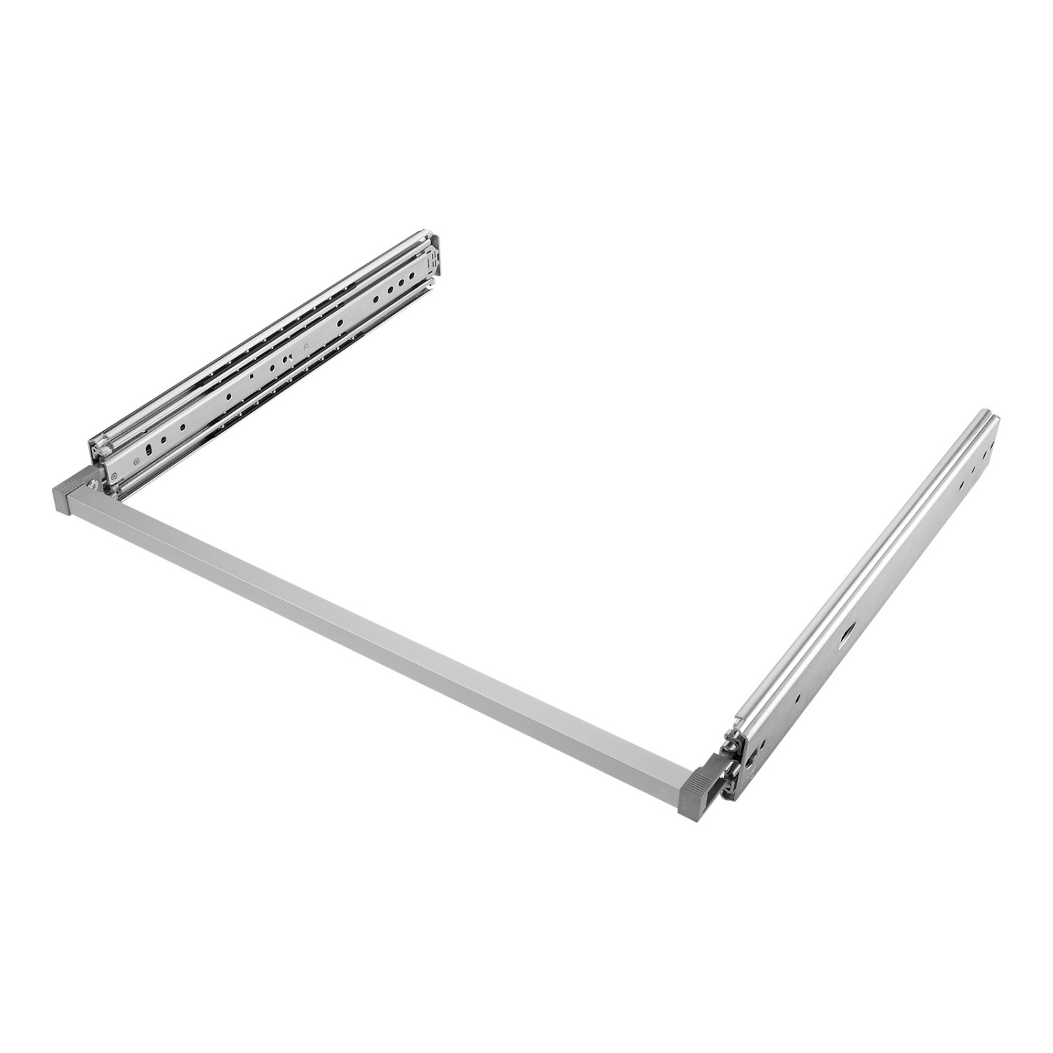 SOTECH VarioSlide Schubladenschienen KV2-200-H76-1000 EH 1000 mm bis 200 kg Einhandverriegelung Eloxiert für Schubladen ...