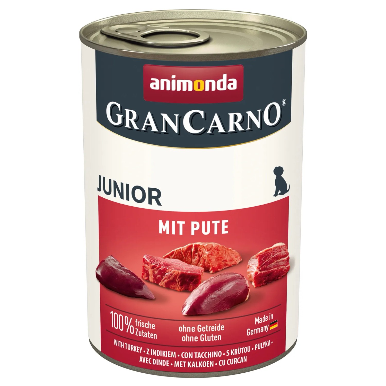 Gran Carno Hunde-Nassfutter Junior mit Pute 400 g