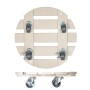 Wagner Multi Roller, Rolluntersetzer aus WPC, Ø 290 mm, 100 kg Tragkraft, lichtgrau.