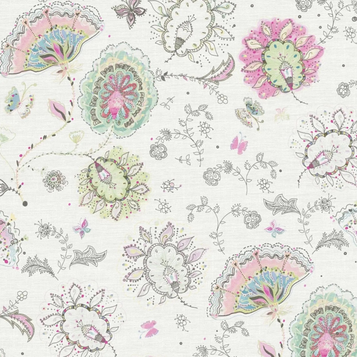 Tadessi Tapete Floral M1-No.4086 Vliestapete in Mehrfarbig