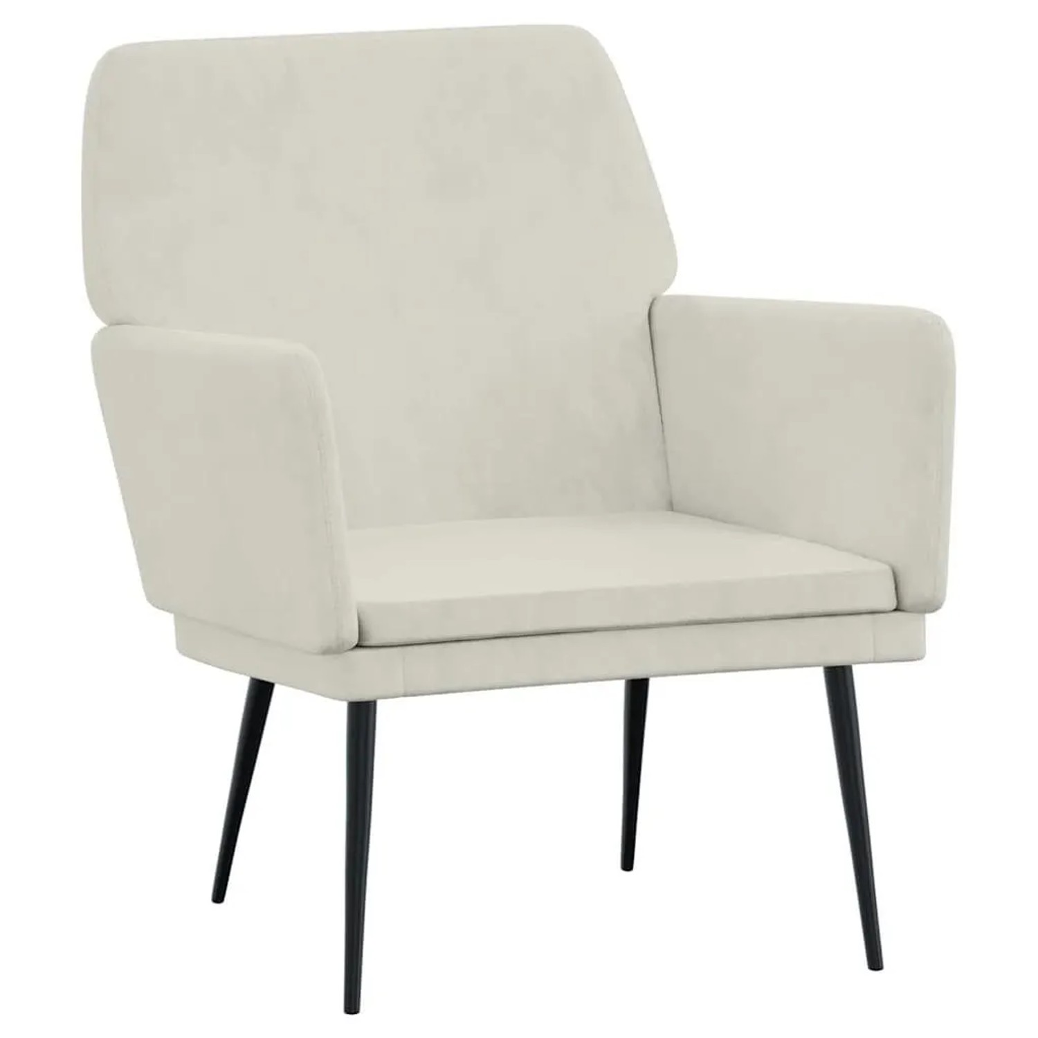 vidaXL Sessel Creme 62x79x79 cm Samt 351380