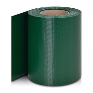 Rolle Juskys PVC Sichtschutzstreifen in Grün für Zaunbau & Sichtschutz.