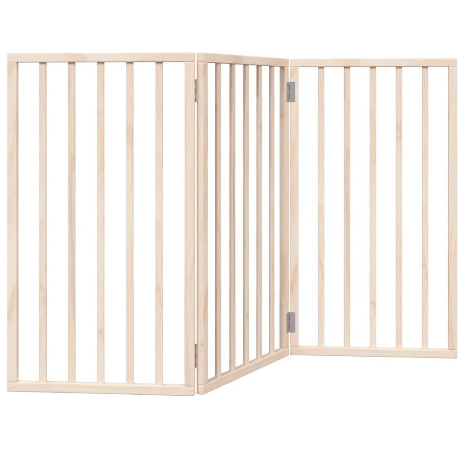 vidaXL Hundegitter Faltbar 3 Paneele 150 cm Pappelholz 352174