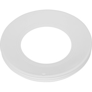 Weiße Gummi-Manschette (130 mm) für WC-Ablaufrohr, Dichtung für Abflussrohre.