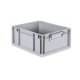 Graue PROREGAL Eurobox NextGen Grip, 16 Liter, 30x40x17cm, aus Kunststoff.