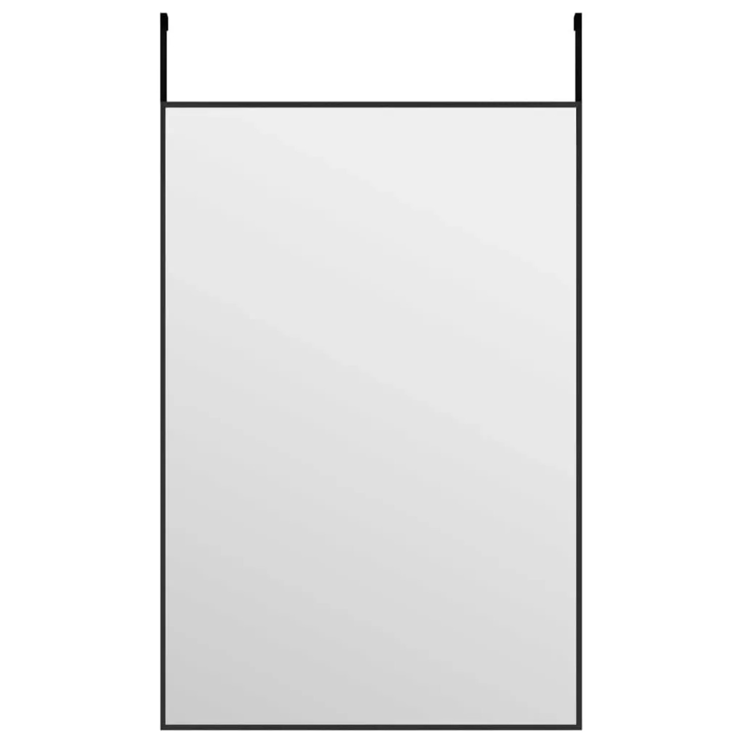 vidaXL Türspiegel Schwarz 40x60 cm Glas und Aluminium 327406
