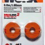 Worx Ersatz-Fadenspule WA0004, 2er-Set für Akku-Rasentrimmer.