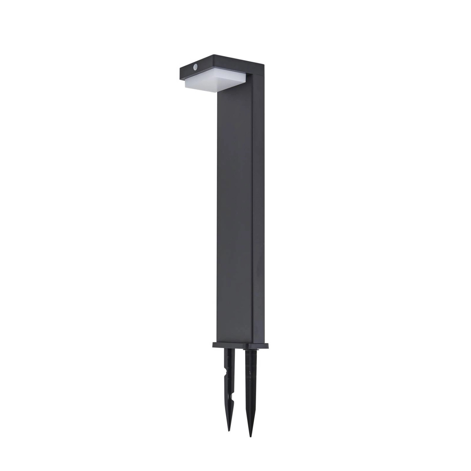 Lindby LED Solarleuchten Eleazar 10025902 Dimmbar mit Bewegungsmelder Spritzwassergeschützt Modern in Schwarz aus Alumin...