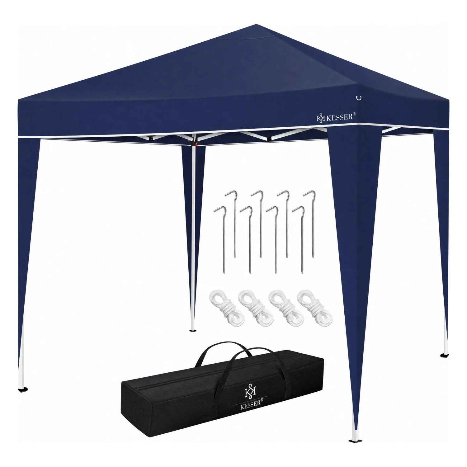 KESSER Faltpavillon mit Pop Up Klicksystem UV Schutz 50+ 3 x 3 m Blau