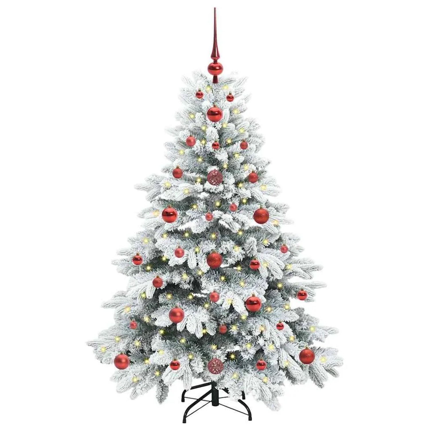 vidaXL Künstlicher Weihnachtsbaum mit 150 LEDs Grün 120 cm PE und PVC 3397588