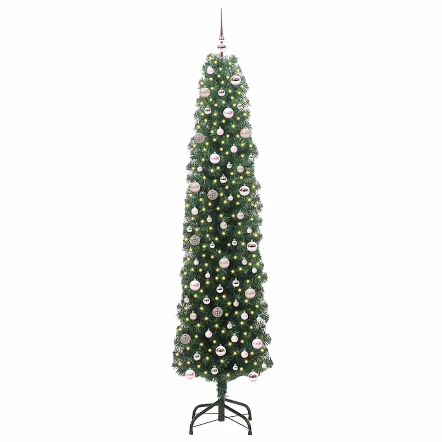 vidaXL Künstlicher Weihnachtsbaum mit 300 LEDs mit Ständer Grün 240 cm 3394971