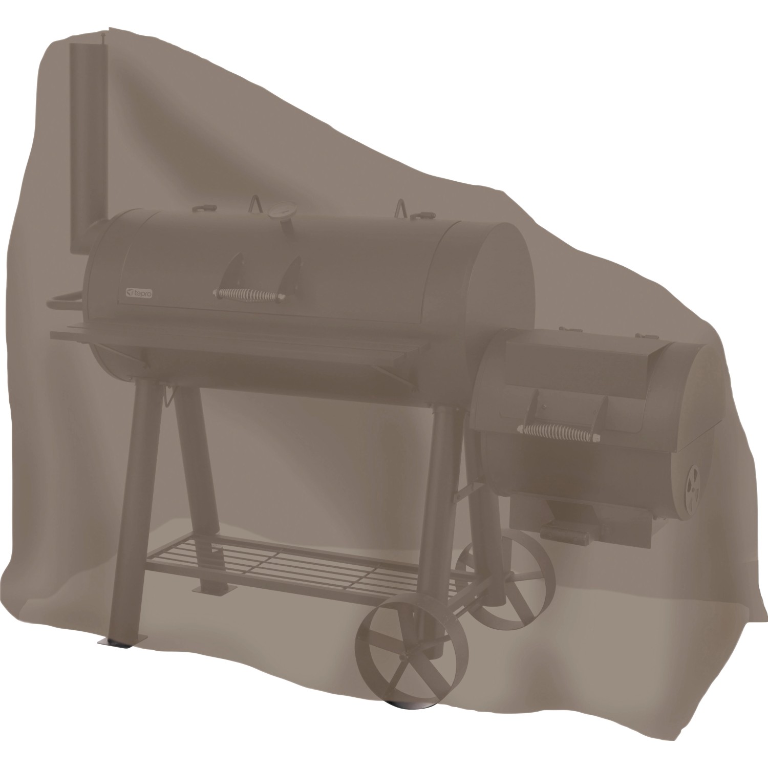 tepro Universal Abdeckhaube für Smoker groß ca. 172,2 cm x 147,3 cm Taupe günstig online kaufen