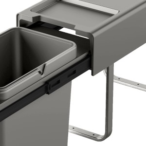 SVITA EM22 Einbaumülleimer 22L 1 Fach mit Deckel Abfalleimer