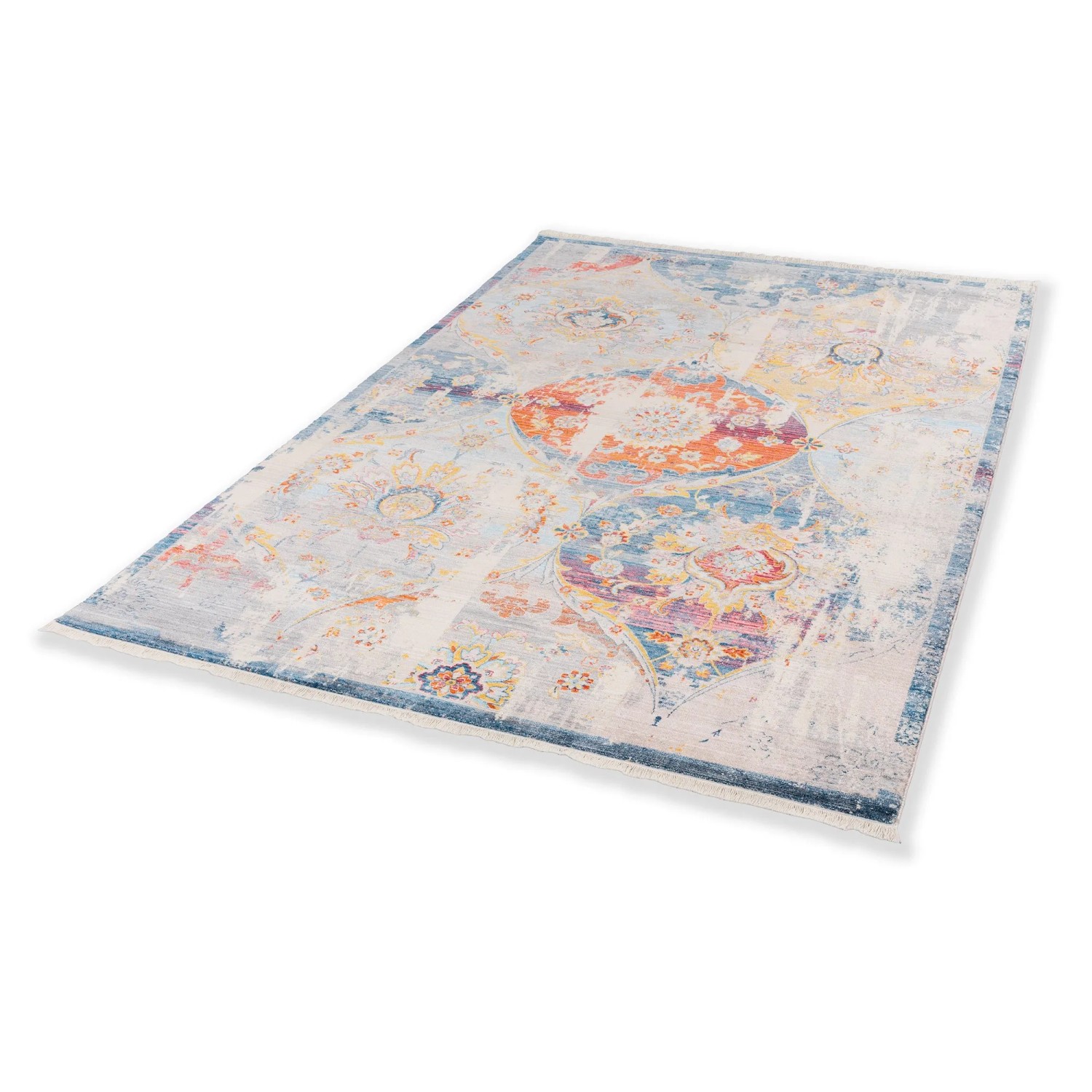 Schöner Wohnen Teppich Mystik 133 cm x 185 cm Silber