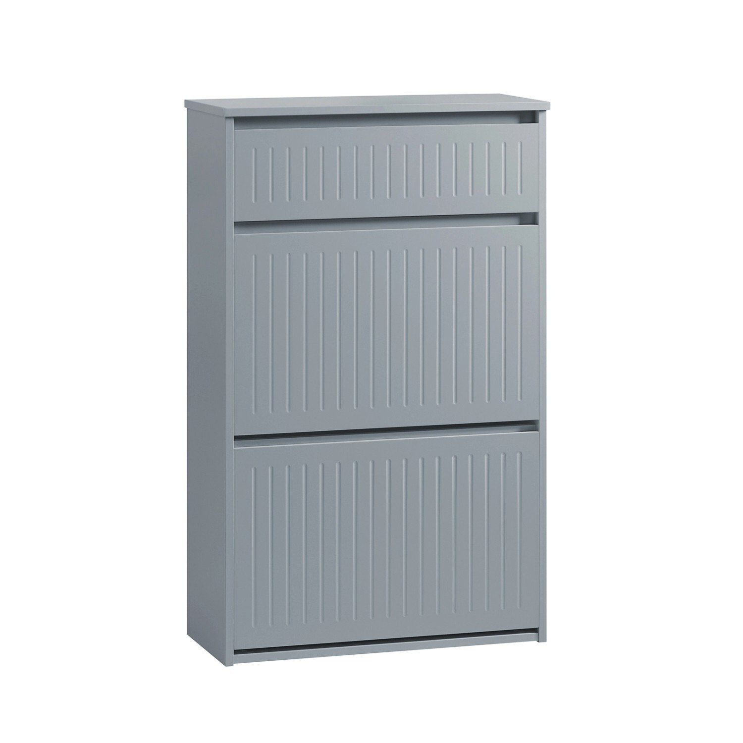 SoBuy Schuhschrank mit 2 Klappen und 1 Schublade Schuhkommode 61x100x26cm H günstig online kaufen