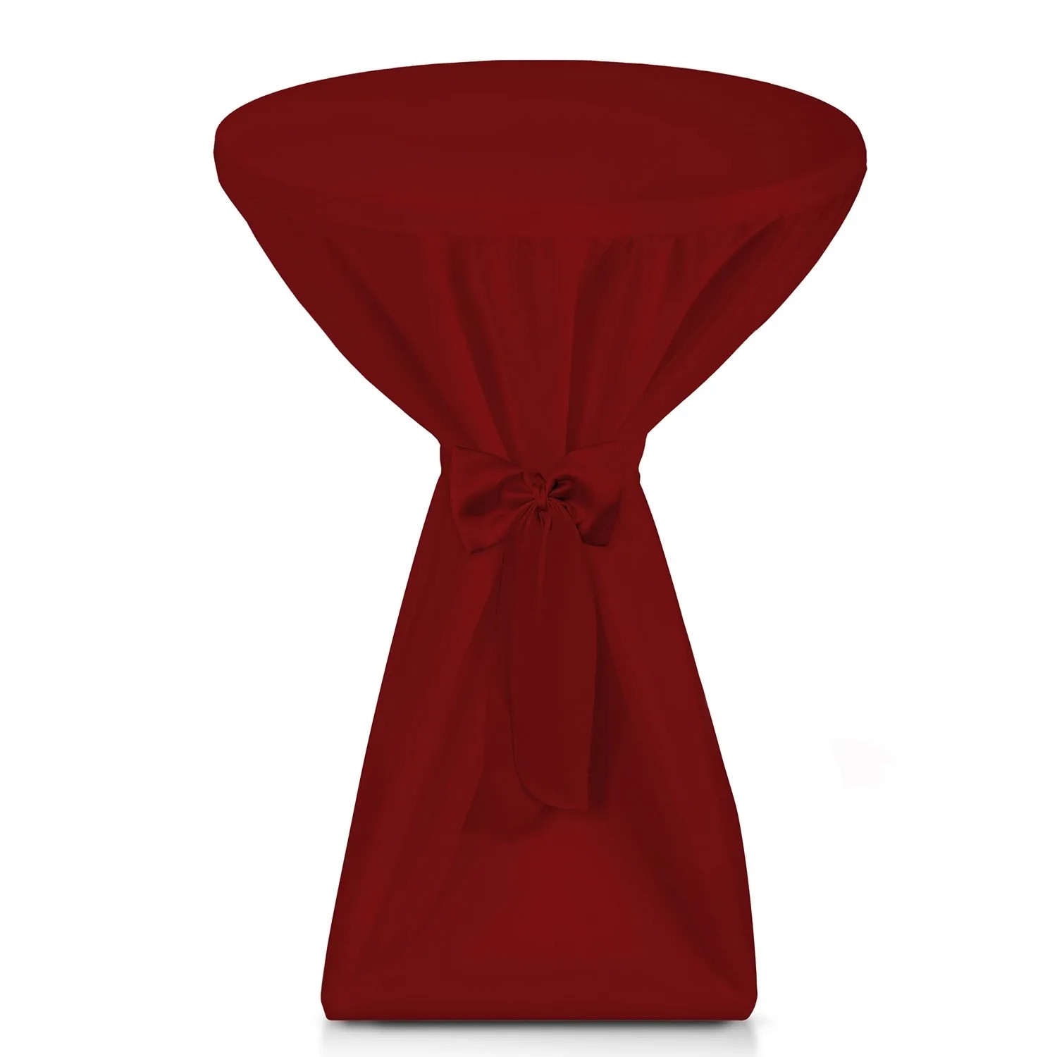 Beautissu Premium Stehtischhusse Ø 60cm Bordeaux