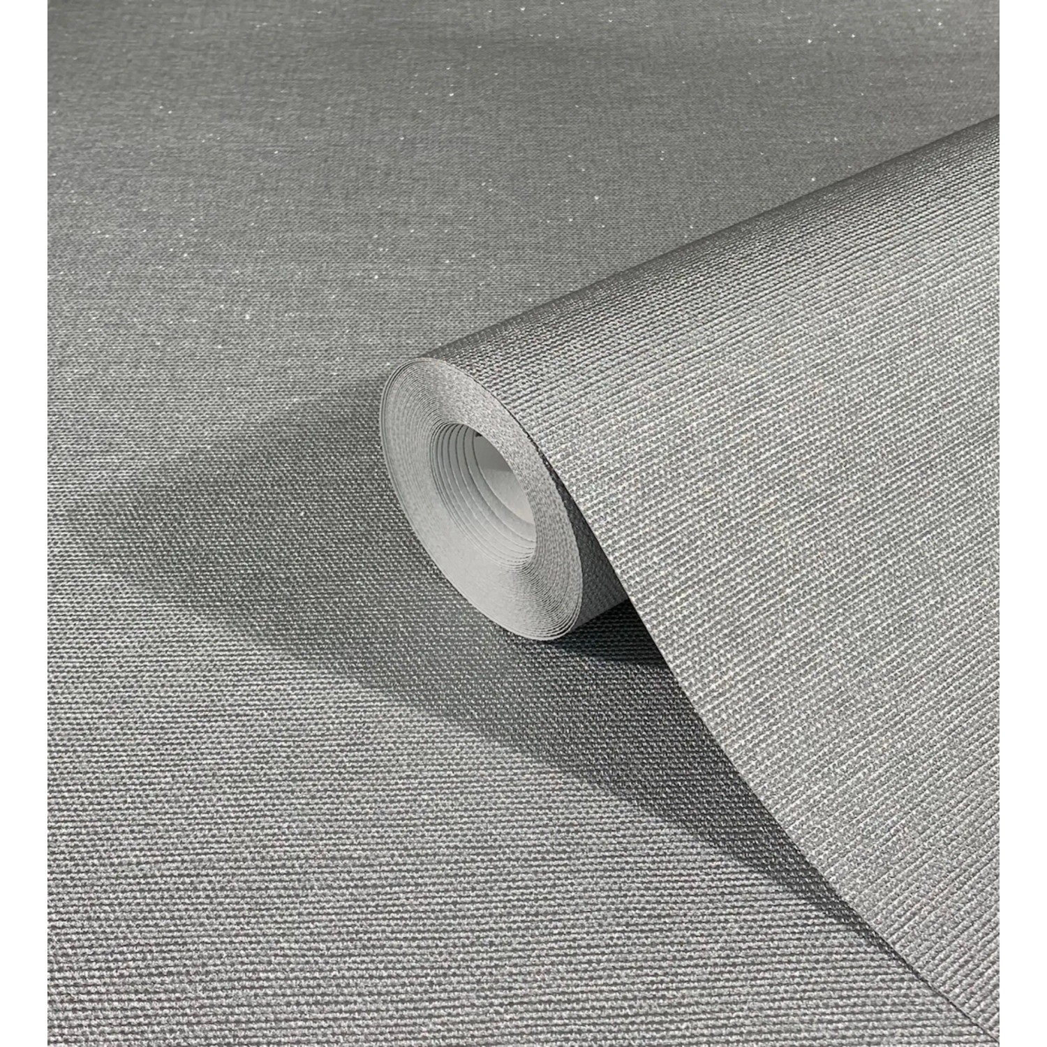 Rolle Marburg Vliestapete City Glam Struktur in Silber. Dekorative Tapete mit feiner Textur.