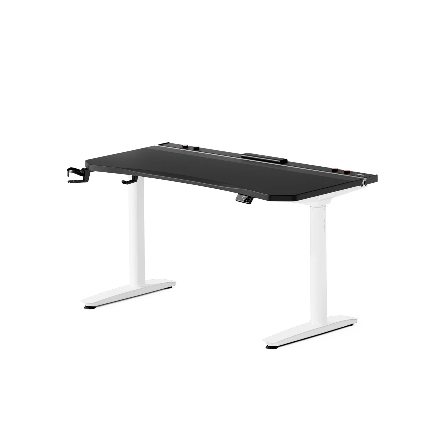 DIABLO CHAIRS Elektrisch Verstellbarer Gaming-Schreibtisch Schwarz-Weiß X-Forge 1400 x 700 mm